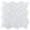 Apollo Tile White Pebble 4.83 sq.ft 11.8 in. x11.8 in. Glass Mosaic Tile, 5PK APLGEM992EC19 - alternate 1